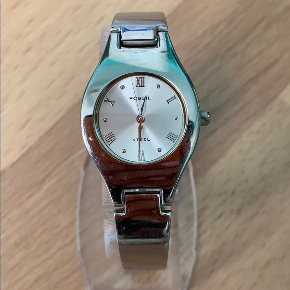Silver Fossil watch
